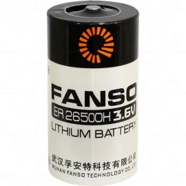 Fanso ER26500H C size 3.6V 9000mAh High Capacity Lithium Thionyl Chloride Battery - Bobbin Type
